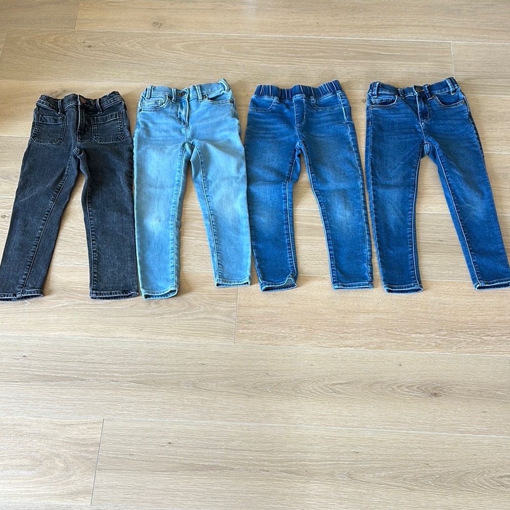 J. Crew Black and Blue Jeans Collection